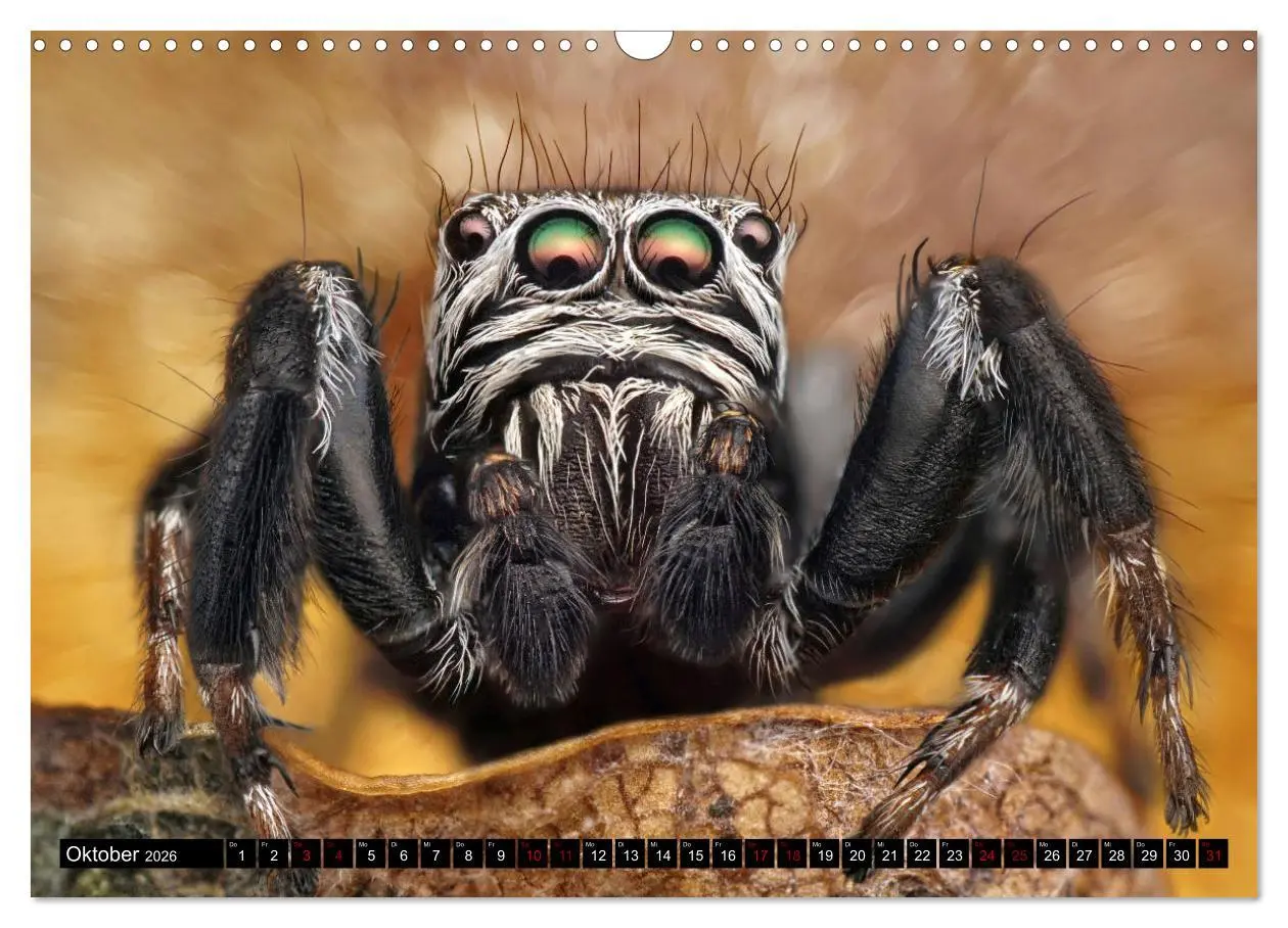 Bild: 9783457844489 | Faszination Makrofotografie: Springspinnen (Wandkalender 2026 DIN...