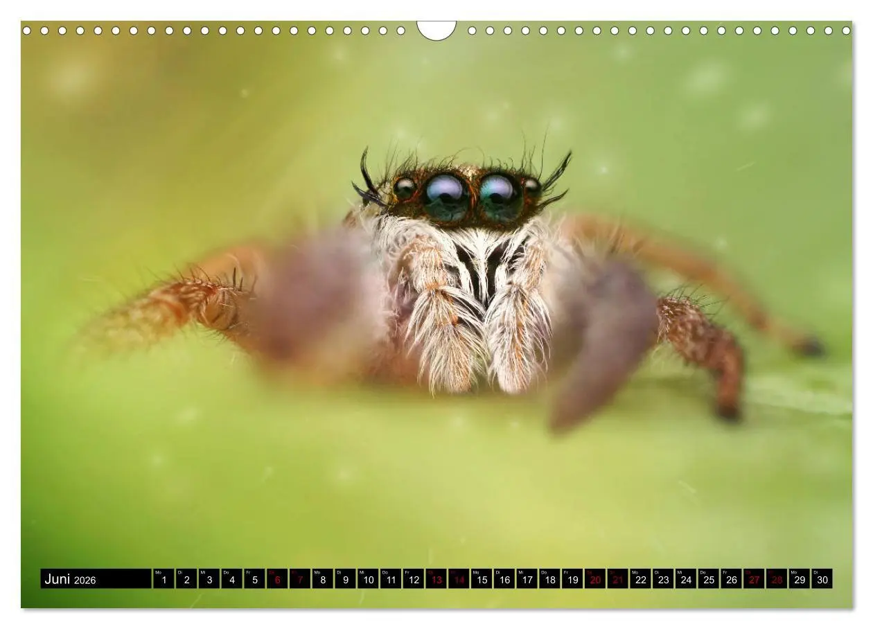 Bild: 9783457844489 | Faszination Makrofotografie: Springspinnen (Wandkalender 2026 DIN...