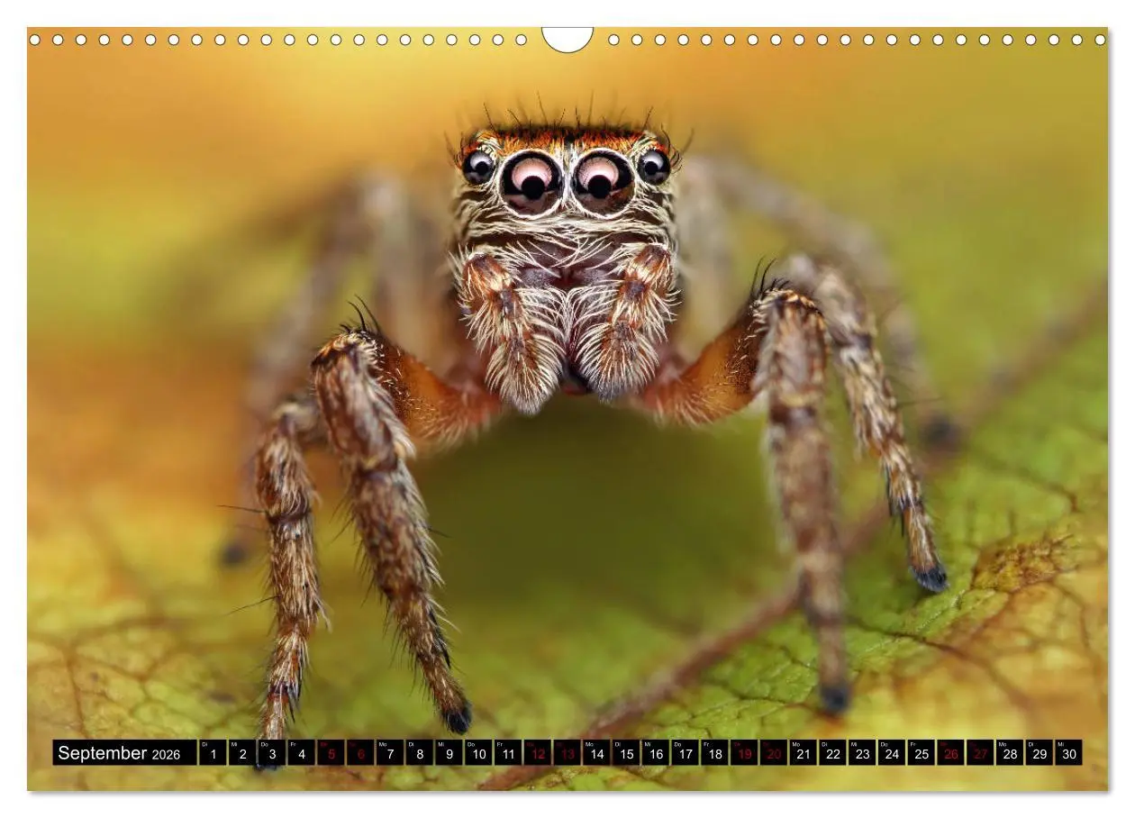 Bild: 9783457844489 | Faszination Makrofotografie: Springspinnen (Wandkalender 2026 DIN...