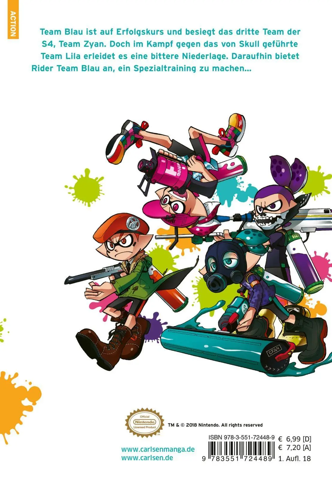 Rückseite: 9783551724489 | Splatoon 2 | Das Nintendo-Game als Manga! | Sankichi Hinodeya | Buch