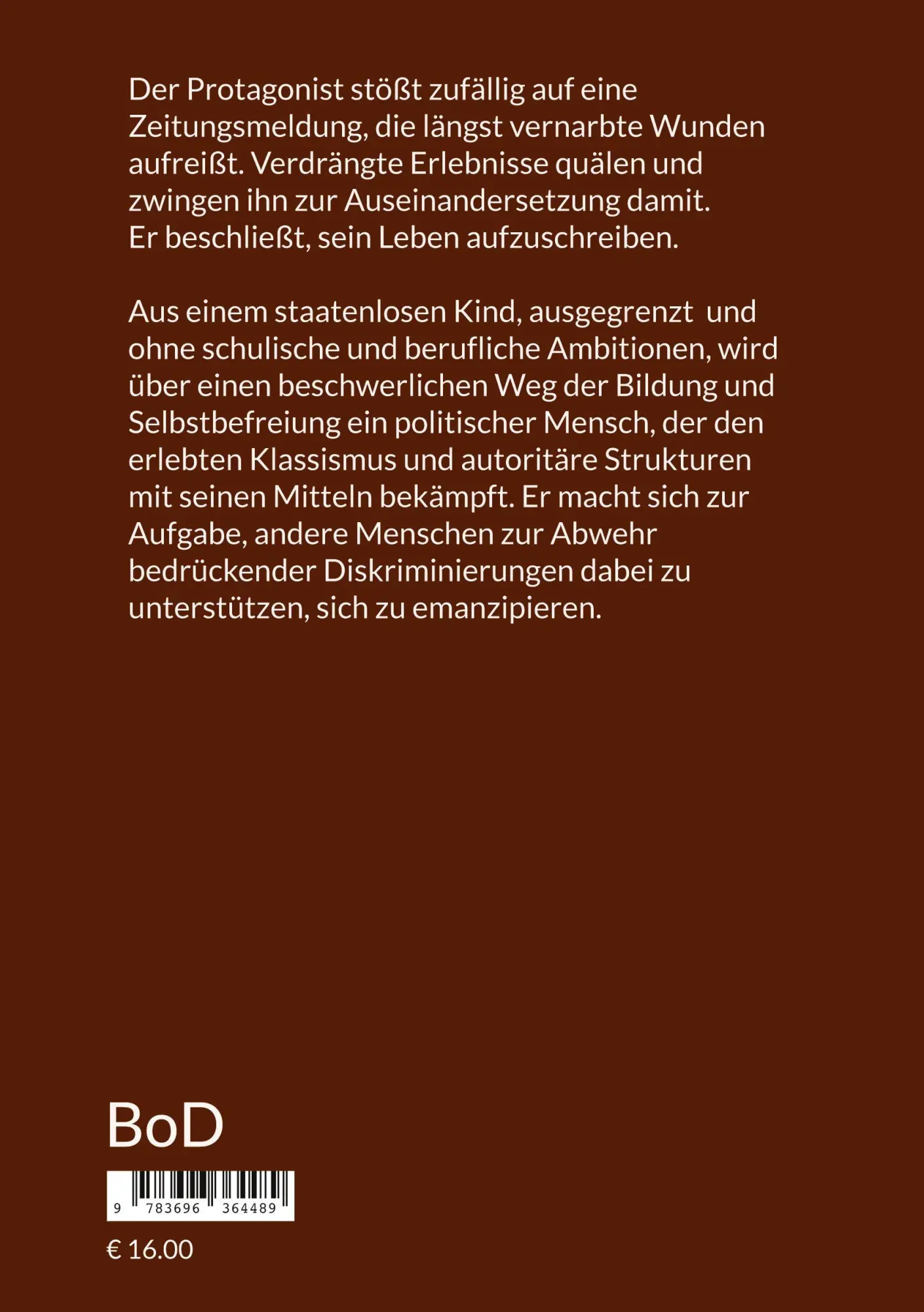 Rückseite: 9783696364489 | Niemand ist seines Glückes Schmied | Hans-Jürgen Fischer | Taschenbuch