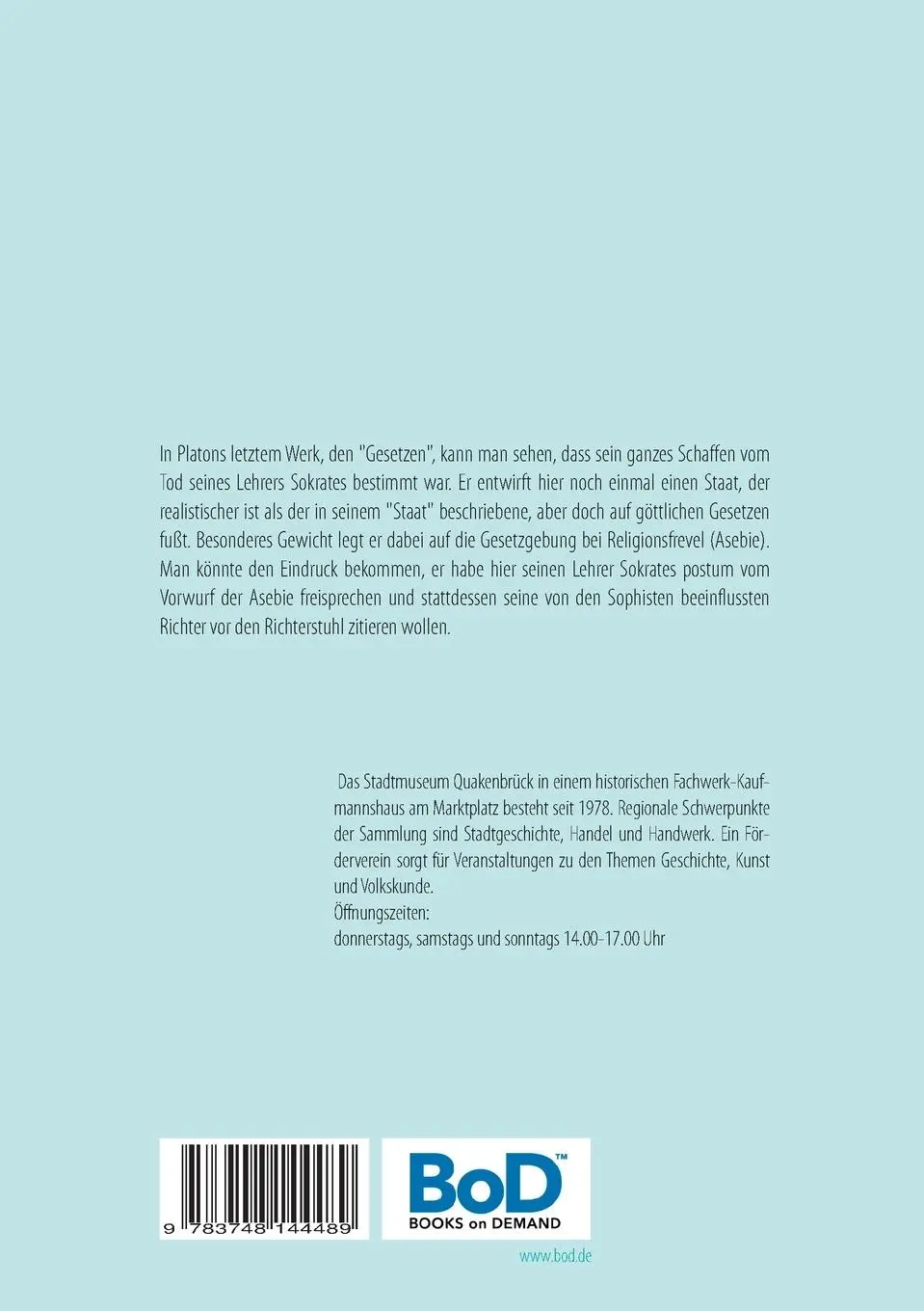 Rückseite: 9783748144489 | Wanderung von Knossos zur Zeusgrotte | Platons "Gesetze" | Niem | Buch
