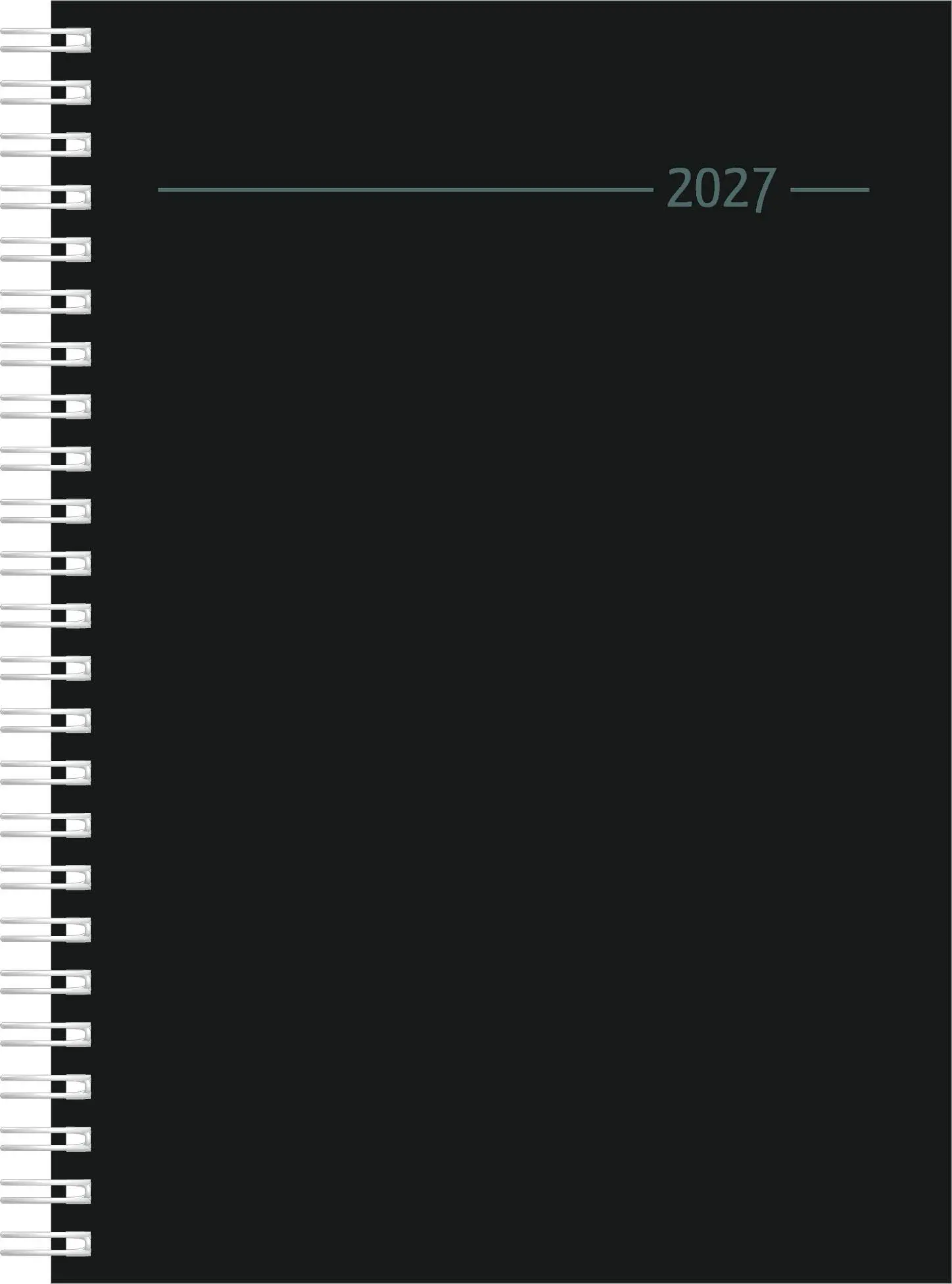 Cover: 4069095014589 | Wochenplaner Balacron schwarz A5 Ringbuch 2027 | KG | Taschenbuch