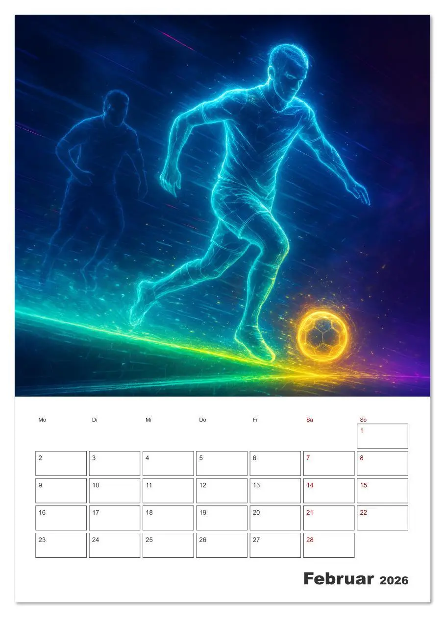 Bild: 9783516614589 | Vision Fußball Licht - Kraft - Spiel (Wandkalender 2026 DIN A3...
