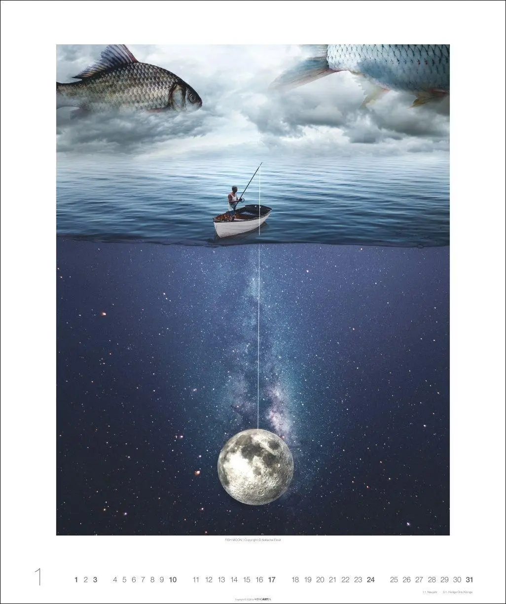 Bild: 9783839904589 | Surreale Welten Kalender 2027 | Natacha Einat | Kalender | 14 S.
