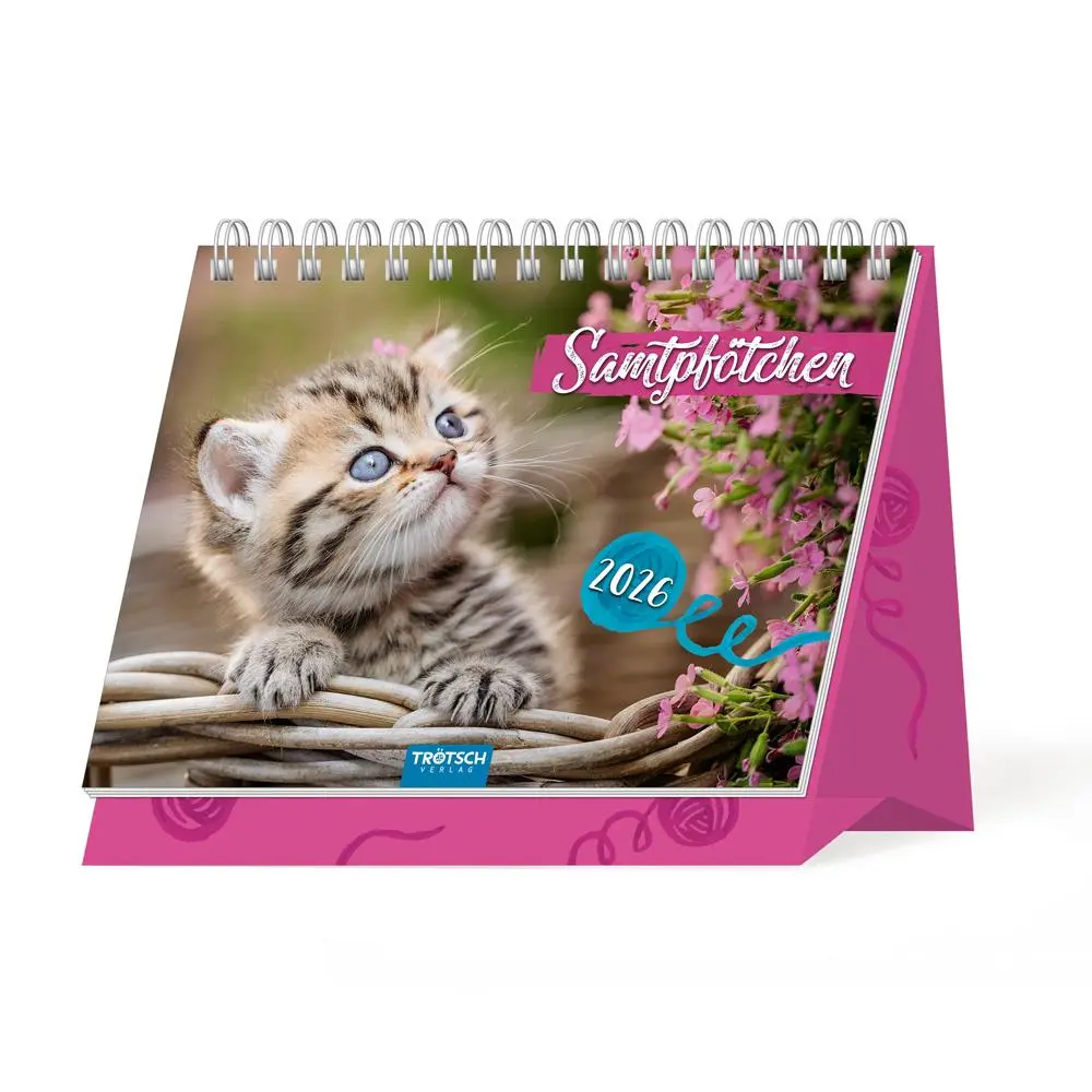 Cover: 9783988024589 | Trötsch Aufstellkalender Samtpfötchen 2026 | KG | Kalender | XXIV