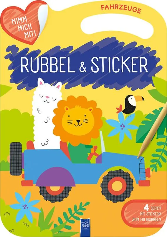 Cover: 9789464544589 | Rubbel &amp; Sticker - Fahrzeuge | Broschüre | 16 S. | Deutsch | 2023