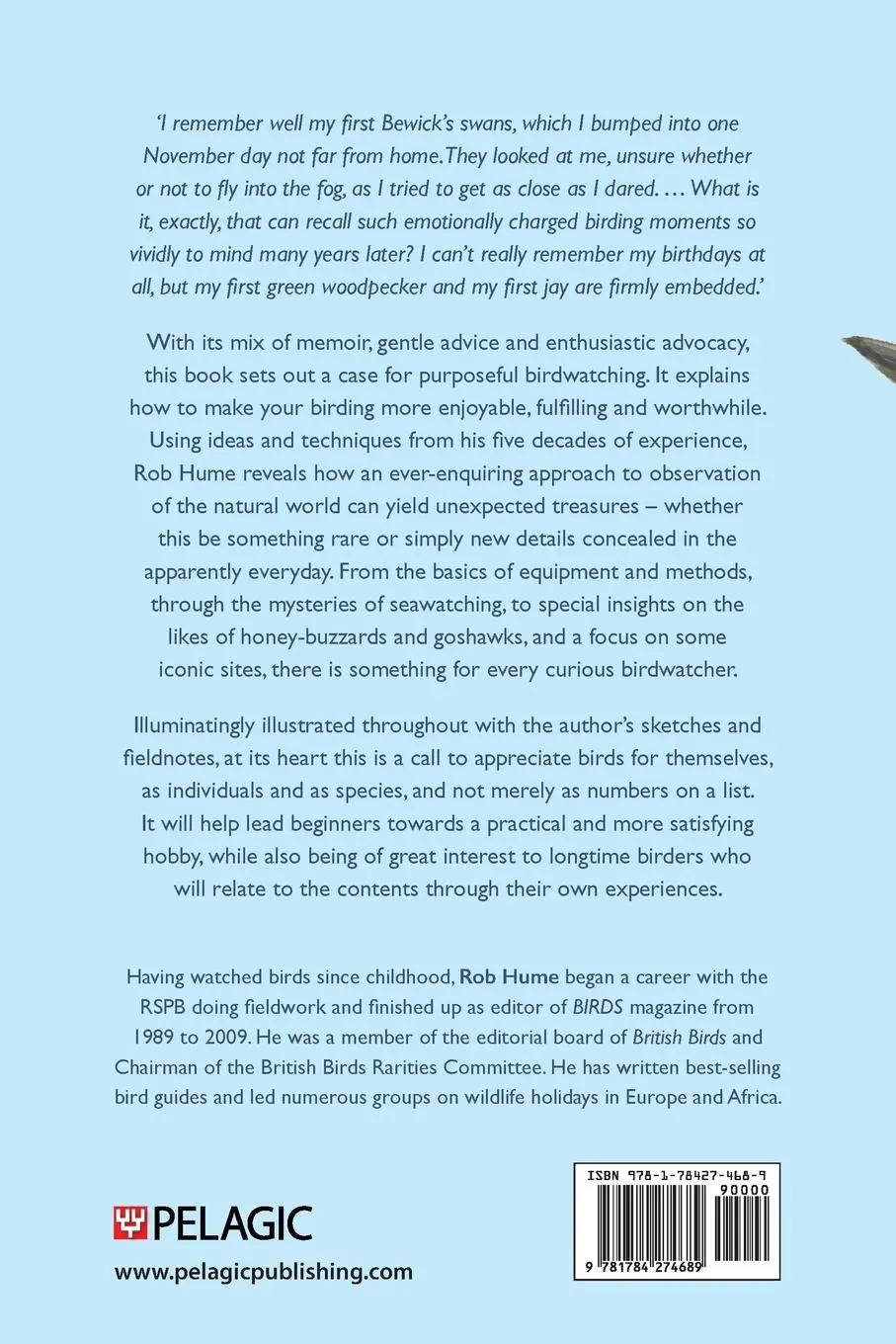 Rückseite: 9781784274689 | Purposeful Birdwatching | Getting to Know Birds Better | Rob Hume