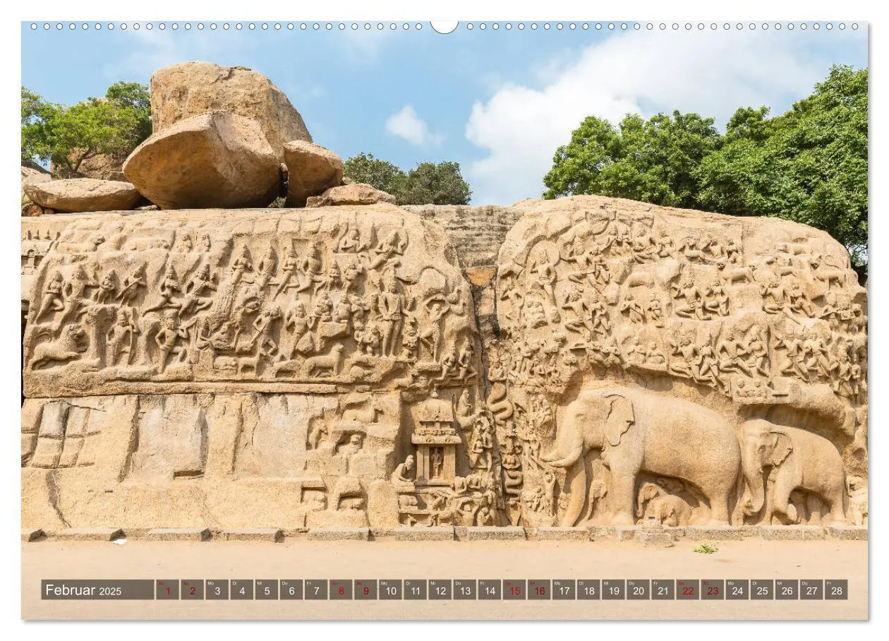 Bild: 9783435284689 | Indien - Mahabalipuram (Wandkalender 2025 DIN A2 quer), CALVENDO...