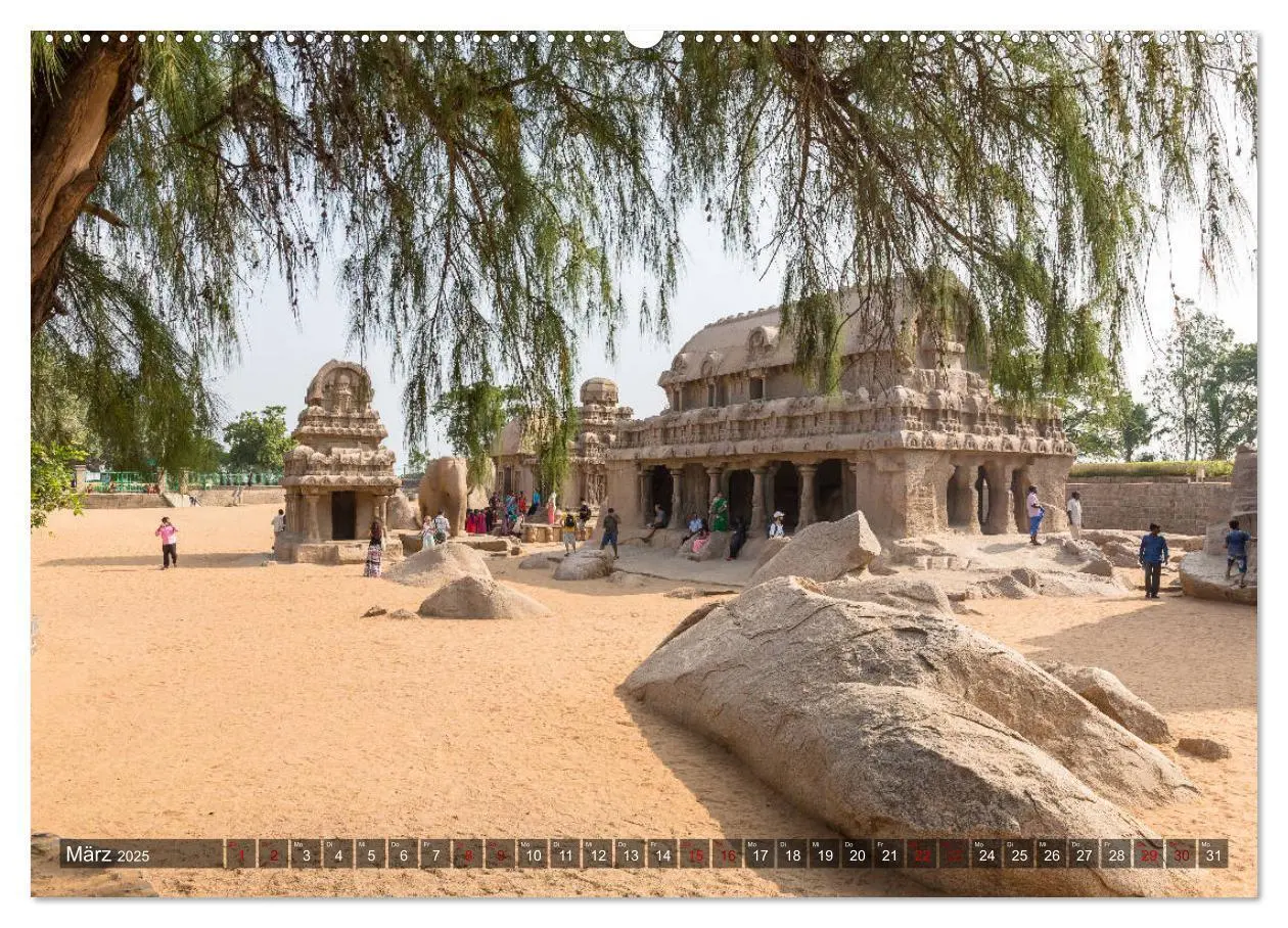 Bild: 9783435284689 | Indien - Mahabalipuram (Wandkalender 2025 DIN A2 quer), CALVENDO...