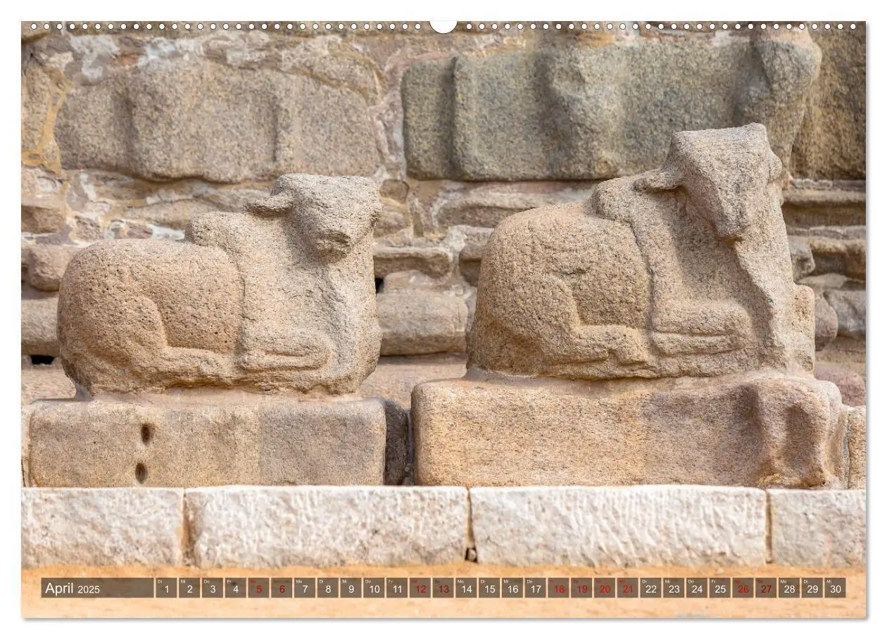 Bild: 9783435284689 | Indien - Mahabalipuram (Wandkalender 2025 DIN A2 quer), CALVENDO...