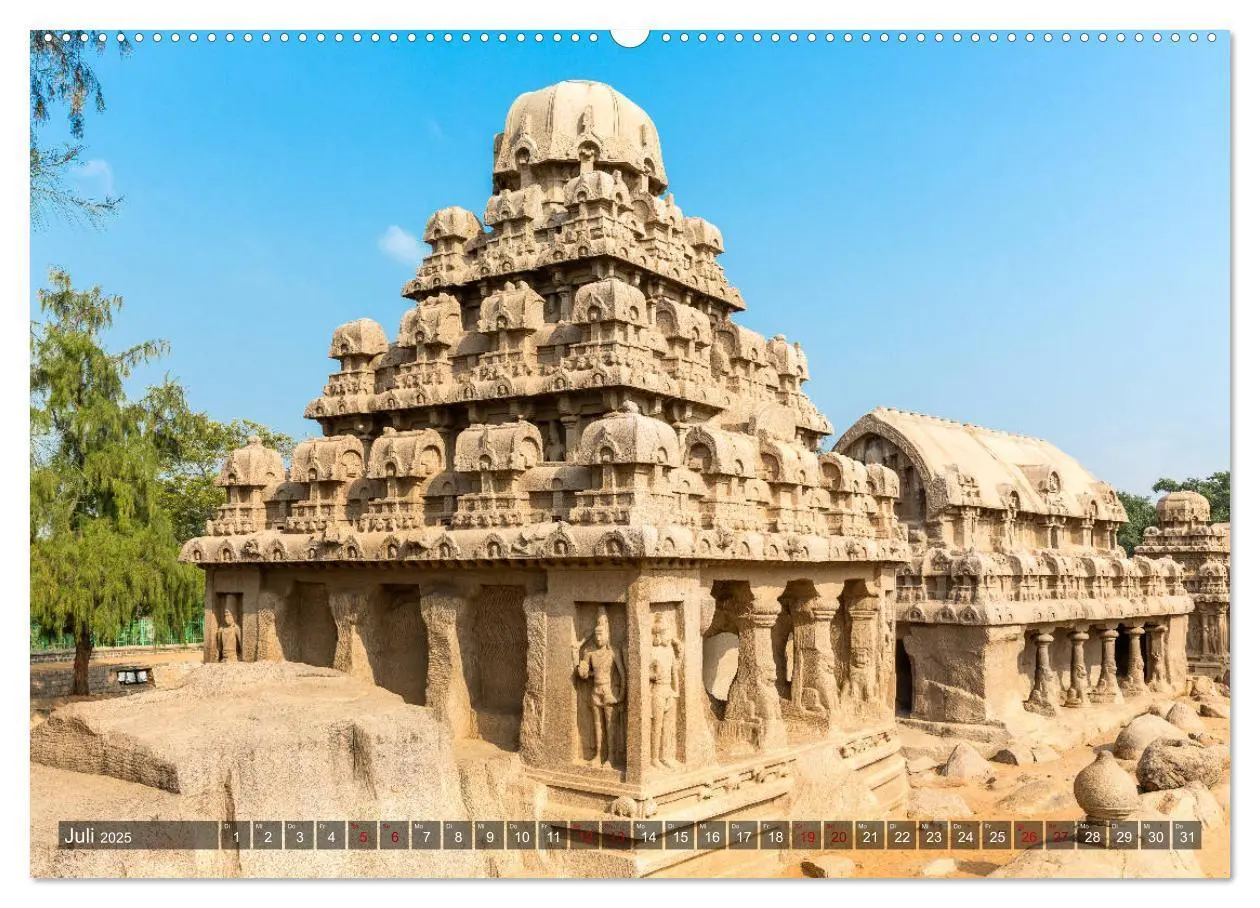 Bild: 9783435284689 | Indien - Mahabalipuram (Wandkalender 2025 DIN A2 quer), CALVENDO...