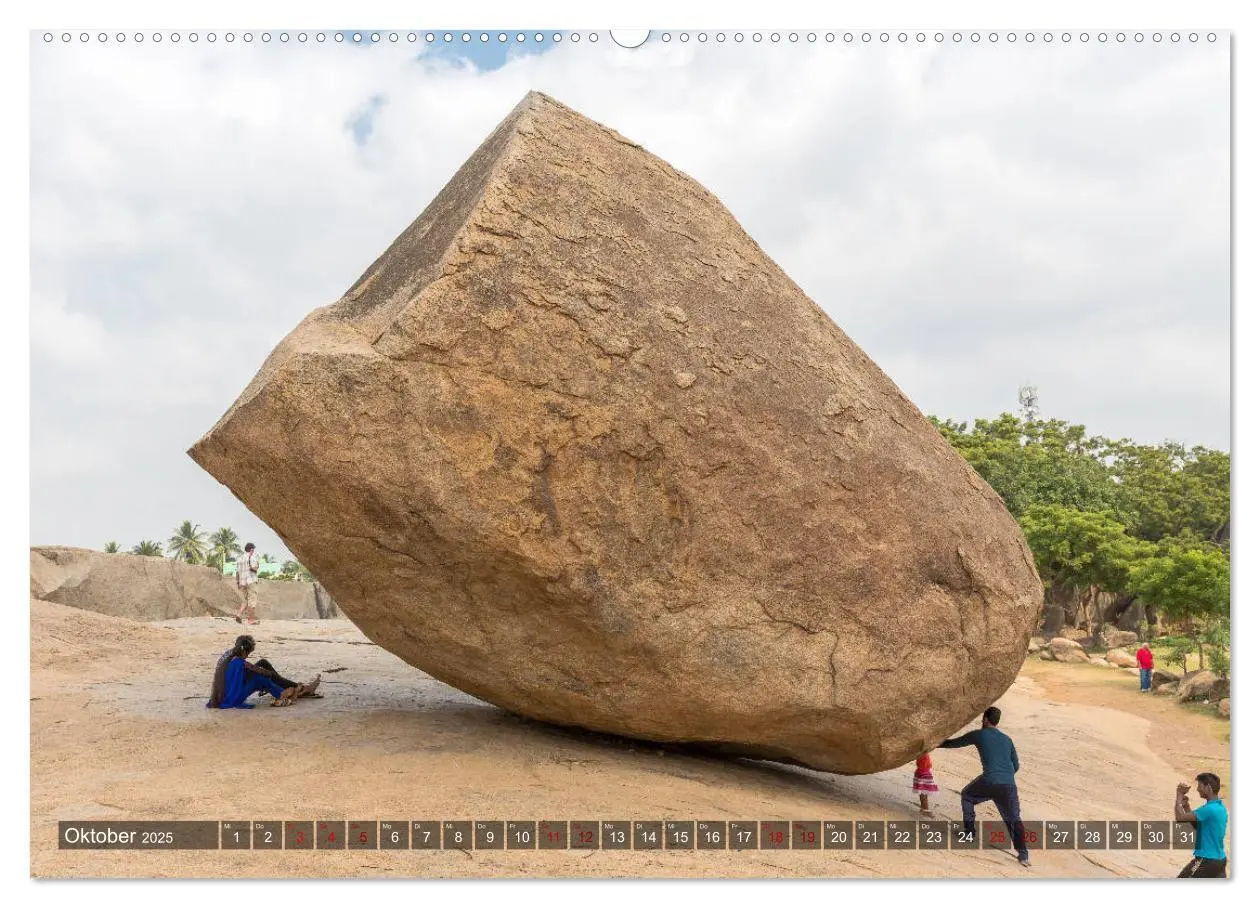 Bild: 9783435284689 | Indien - Mahabalipuram (Wandkalender 2025 DIN A2 quer), CALVENDO...