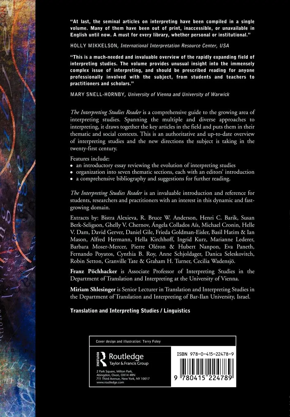 Rückseite: 9780415224789 | The Interpreting Studies Reader | Franz Pochhacker (u. a.) | Buch