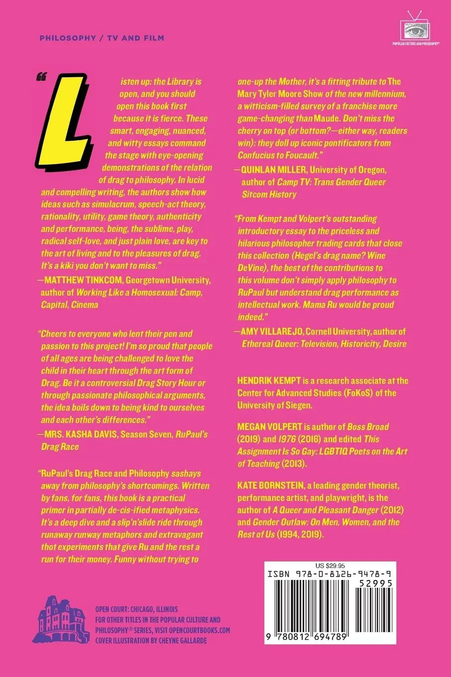 Rückseite: 9780812694789 | Rupaul's Drag Race and Philosophy | Sissy That Thought | Kempt (u. a.)