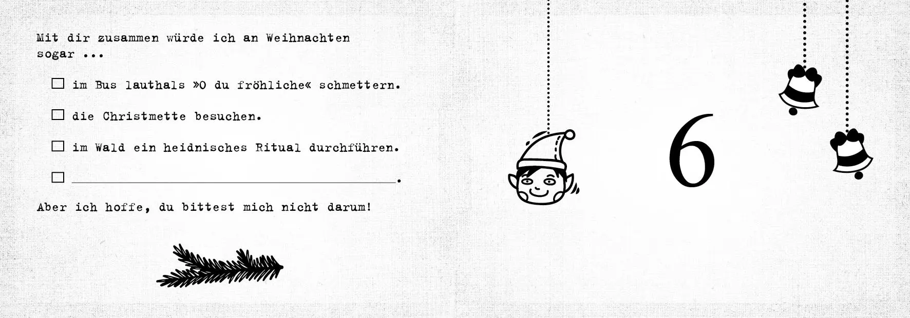 Bild: 9783742314789 | Was ich an dir mag - Adventskalender | Zum Ausfüllen und Verschenken