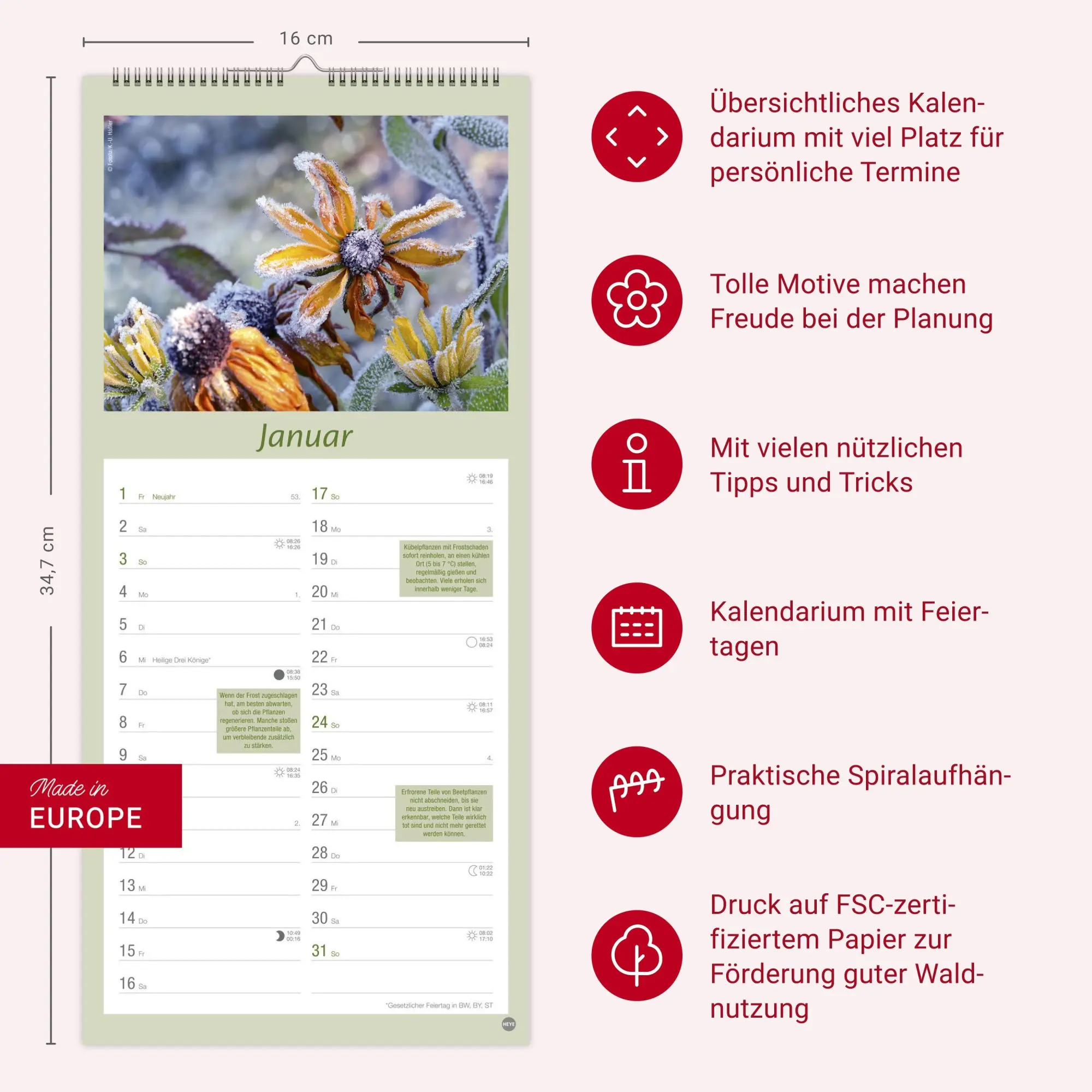 Bild: 9783756414789 | Gartenplaner 2027 | Heye | Kalender | Spiralbindung | 13 S. | Deutsch