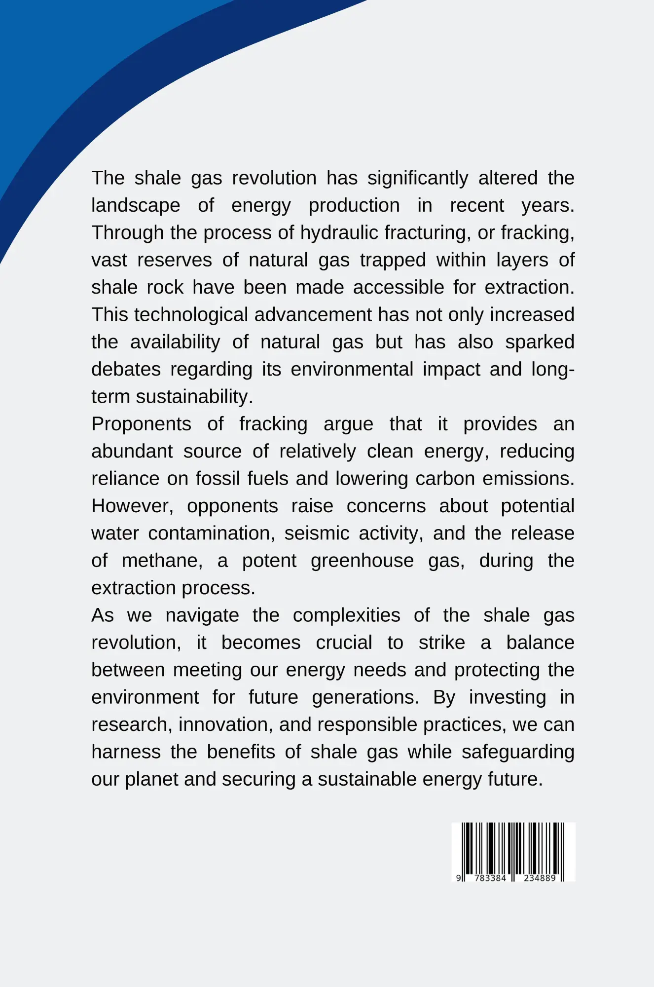 Rückseite: 9783384234889 | Fracking the Future: Shale Gas Revolution | Sanobar | Taschenbuch