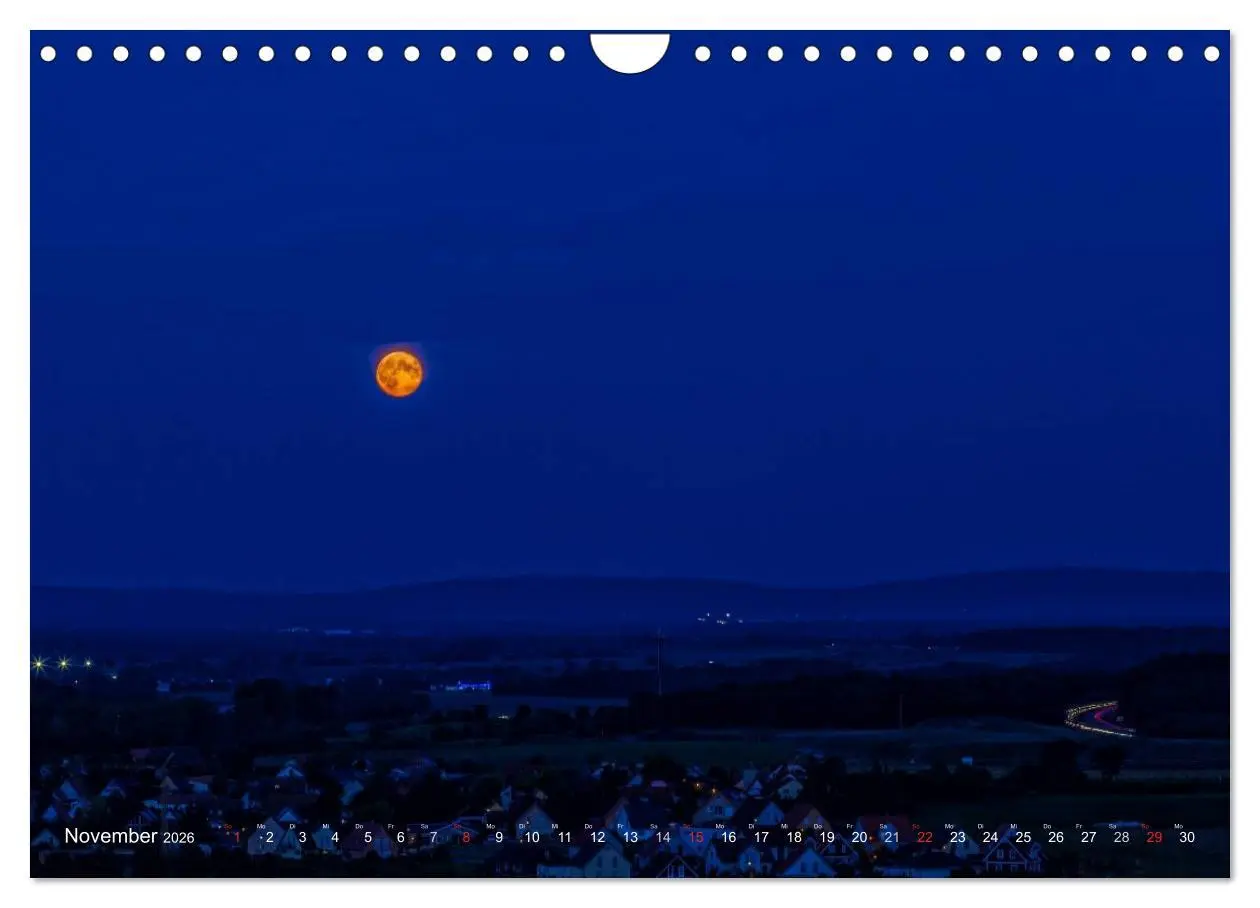Bild: 9783516064889 | Unterfranken bei Nacht (Wandkalender 2026 DIN A4 quer), CALVENDO...