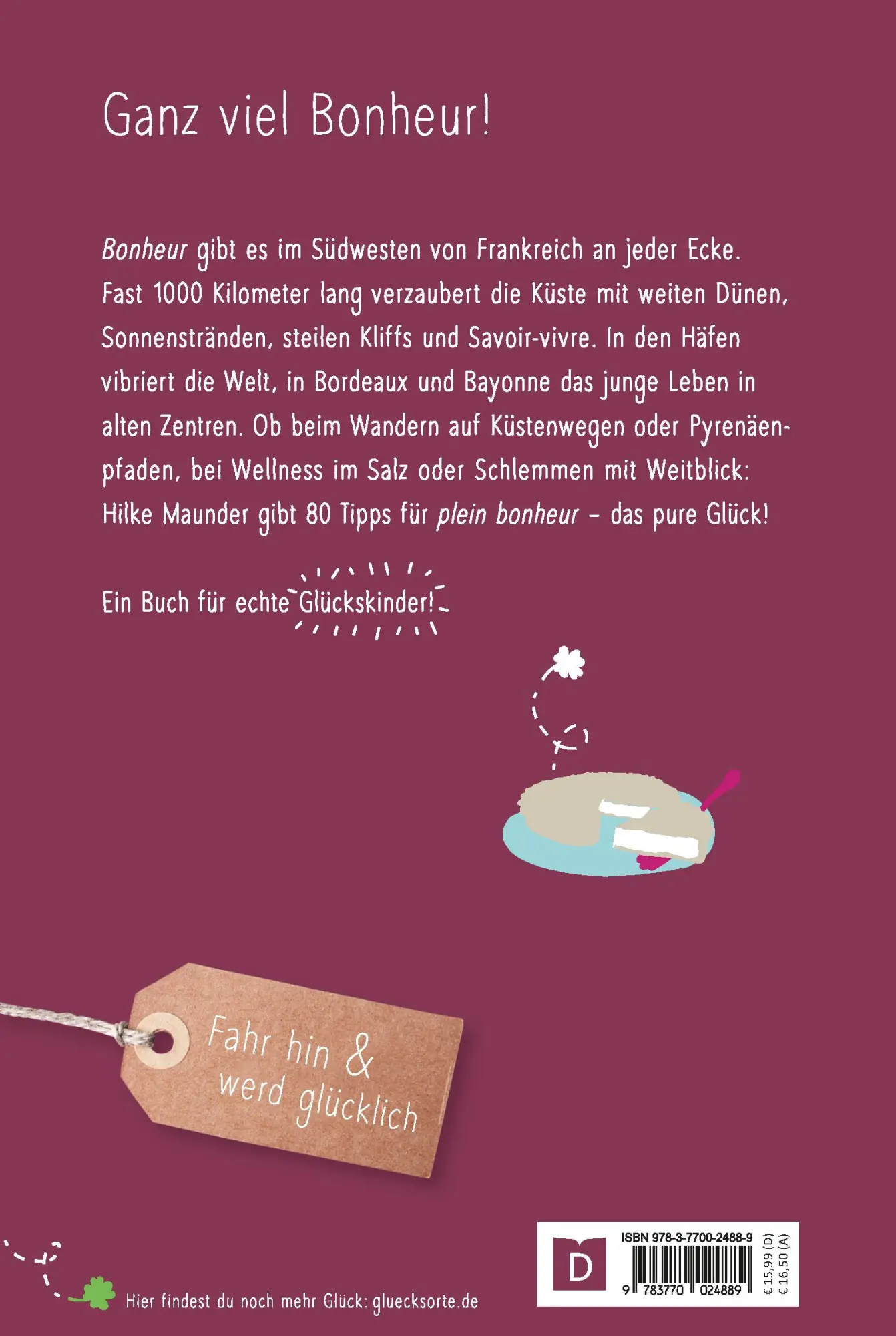 Rückseite: 9783770024889 | Glücksorte in Südwestfrankreich | Mit Atlantikküste und Bordeaux