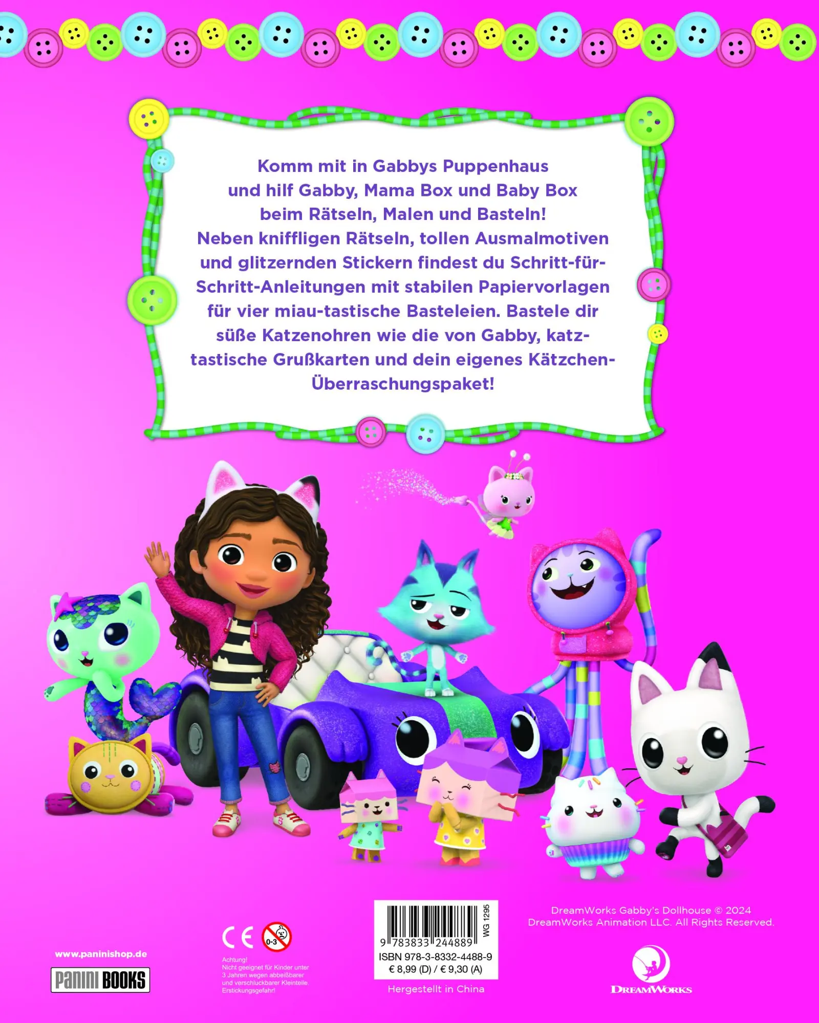 Rückseite: 9783833244889 | Gabby's Dollhouse: Kreativspaß mit Mama Box und Baby Box | Taschenbuch