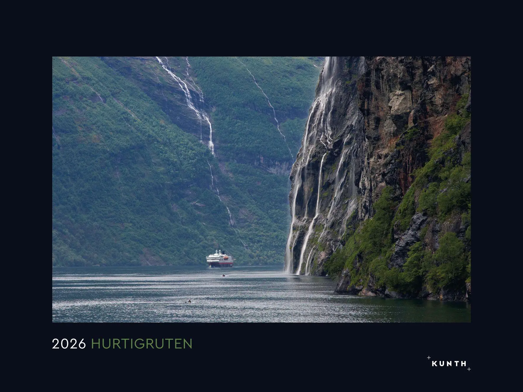 Cover: 9783965914889 | Hurtigruten - KUNTH Wandkalender 2026 | Kalender | 14 S. | Deutsch