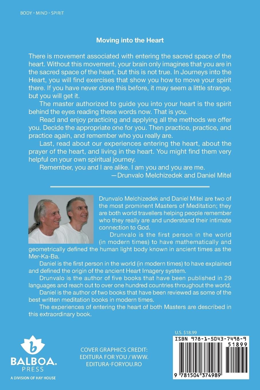Rückseite: 9781504374989 | Journeys into the Heart | Drunvalo Melchizedek (u. a.) | Taschenbuch