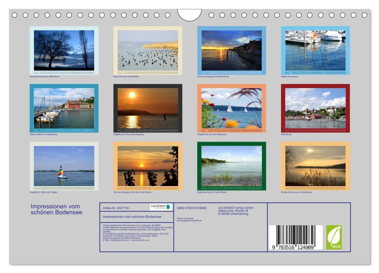 Bild: 9783516124989 | Impressionen vom schönen Bodensee (Wandkalender 2026 DIN A4 quer),...