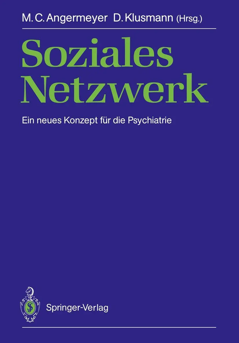 Cover: 9783540194989 | Soziales Netzwerk | Ein neues Konzept für die Psychiatrie | Buch | x