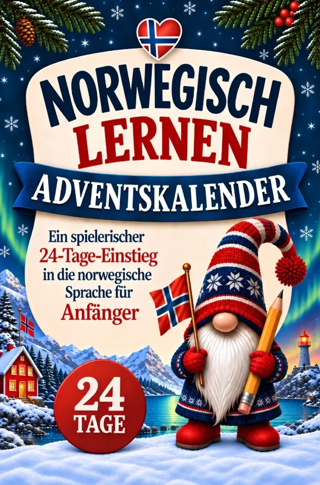 Cover: 9783982734989 | Norwegisch lernen Adventskalender - Ein spielerischer...