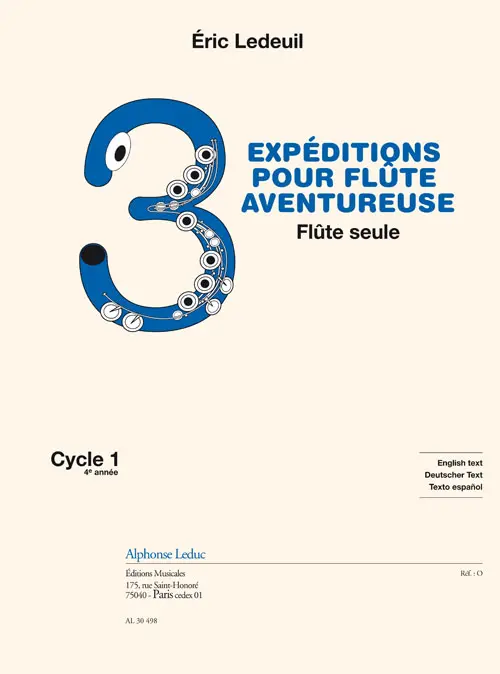 Cover: 9790046304989 | Adventurous Expeditions for Flute | Éric Ledeuil | Buch