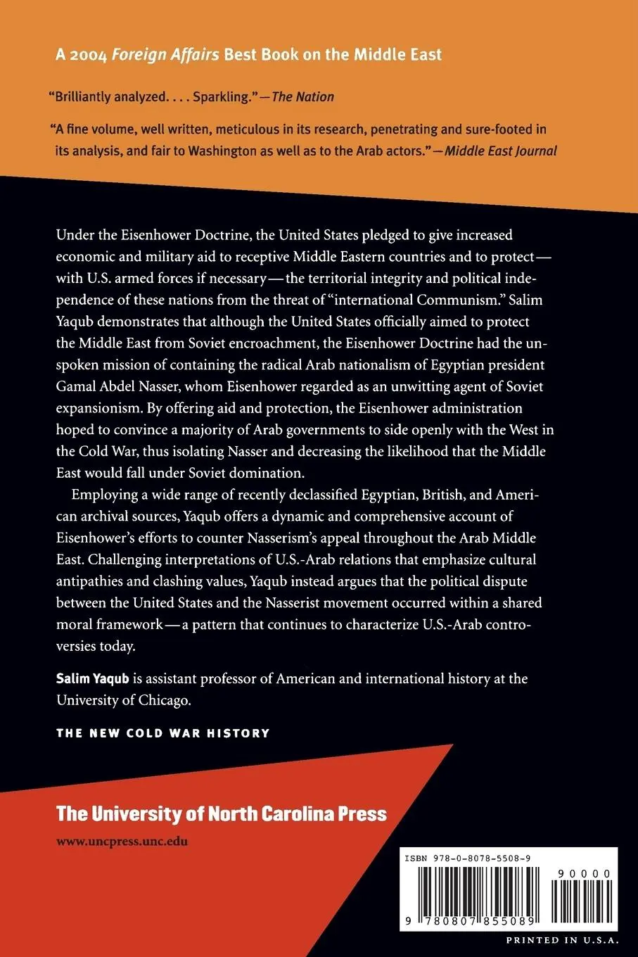 Rückseite: 9780807855089 | Containing Arab Nationalism | Salim Yaqub | Taschenbuch | Englisch