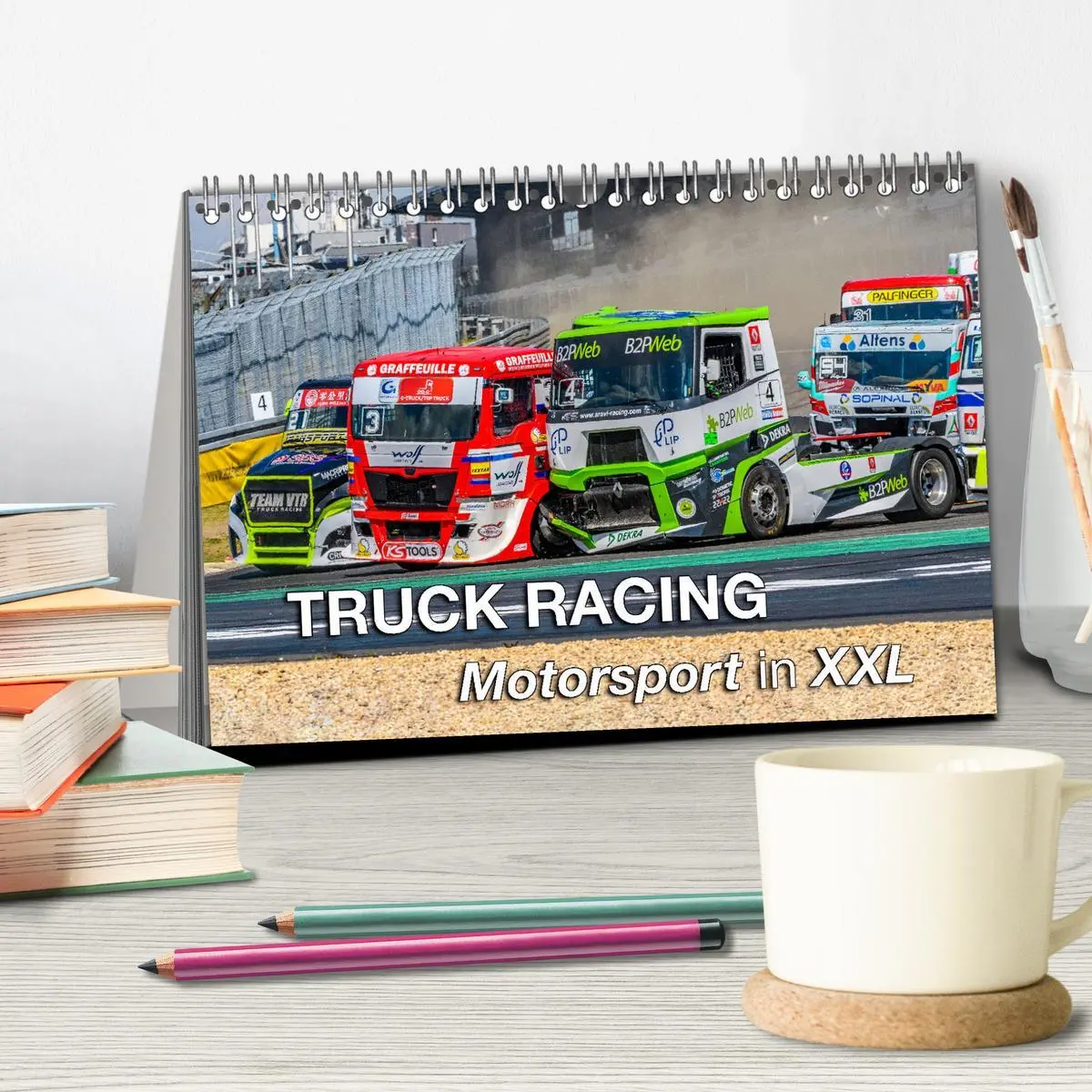 Bild: 9783457545089 | TRUCK RACING - Motorsport in XXL (Tischkalender 2026 DIN A5 quer),...