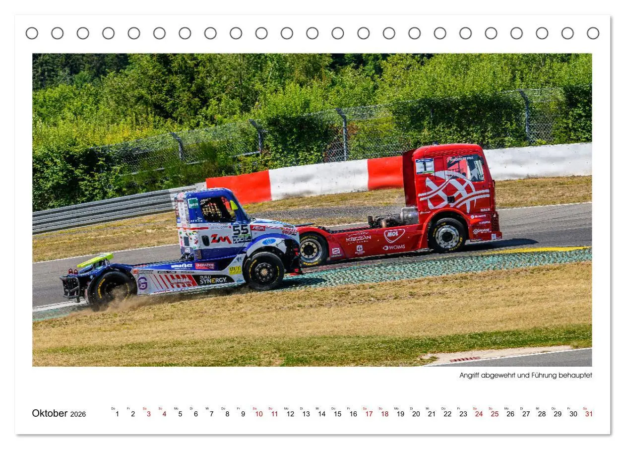 Bild: 9783457545089 | TRUCK RACING - Motorsport in XXL (Tischkalender 2026 DIN A5 quer),...