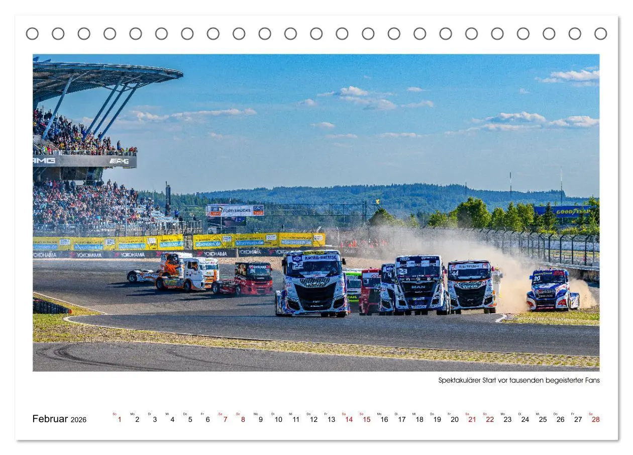 Bild: 9783457545089 | TRUCK RACING - Motorsport in XXL (Tischkalender 2026 DIN A5 quer),...