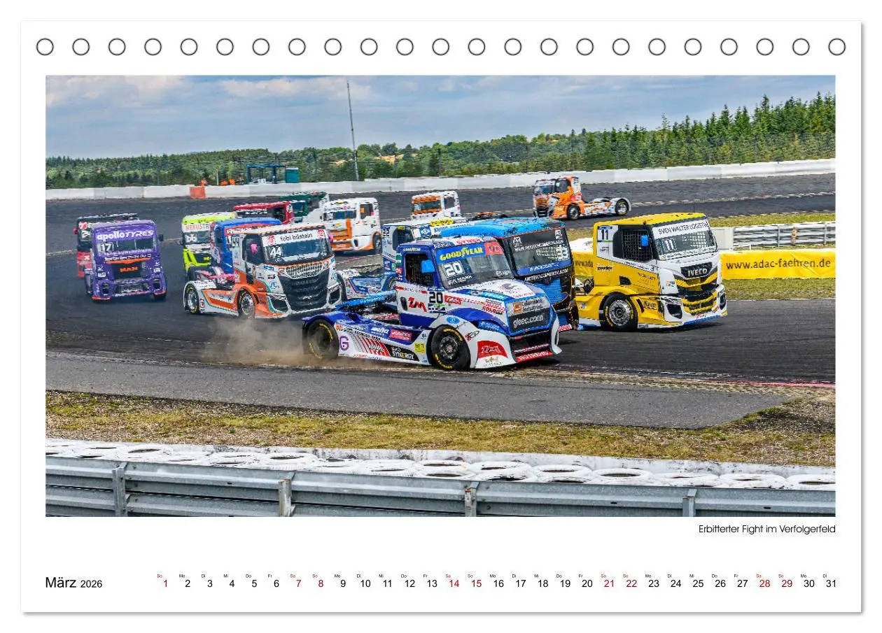 Bild: 9783457545089 | TRUCK RACING - Motorsport in XXL (Tischkalender 2026 DIN A5 quer),...