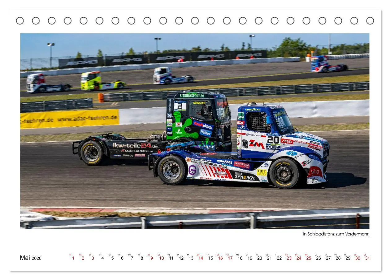 Bild: 9783457545089 | TRUCK RACING - Motorsport in XXL (Tischkalender 2026 DIN A5 quer),...
