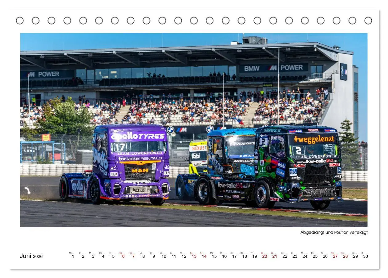 Bild: 9783457545089 | TRUCK RACING - Motorsport in XXL (Tischkalender 2026 DIN A5 quer),...