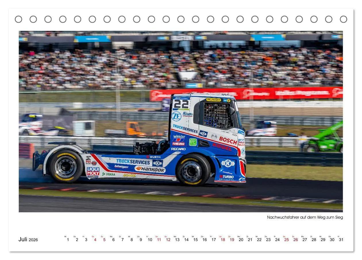 Bild: 9783457545089 | TRUCK RACING - Motorsport in XXL (Tischkalender 2026 DIN A5 quer),...