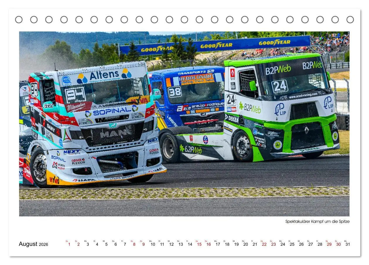 Bild: 9783457545089 | TRUCK RACING - Motorsport in XXL (Tischkalender 2026 DIN A5 quer),...
