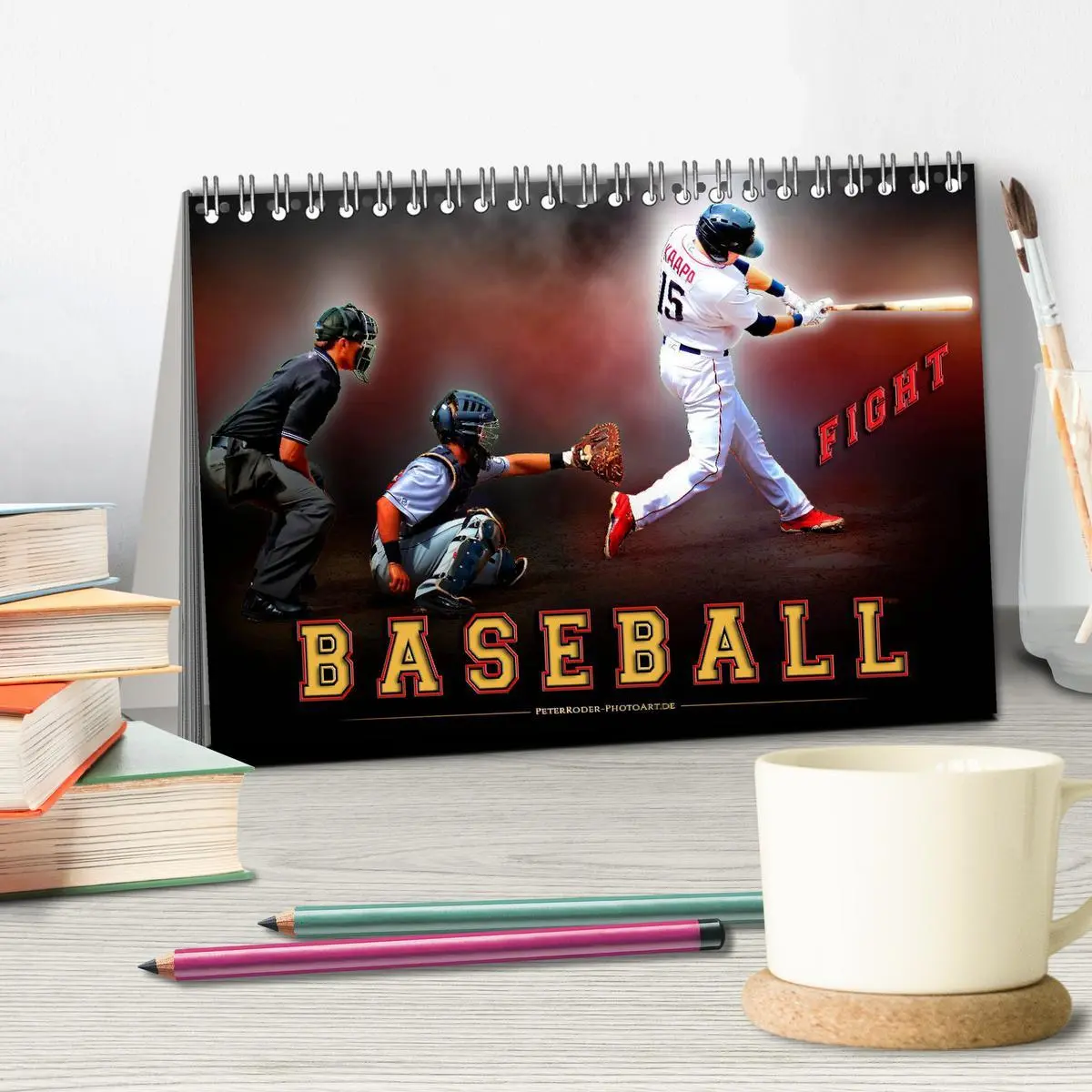 Bild: 9783457855089 | Baseball - Fight (Tischkalender 2026 DIN A5 quer), CALVENDO...