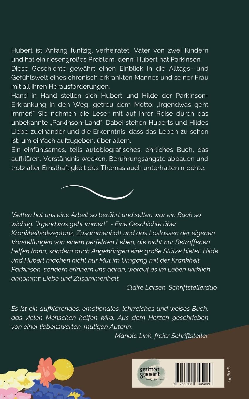 Rückseite: 9783910345089 | Hubert und das große Zittern | Eine Annäherung an Parkinson | Buch