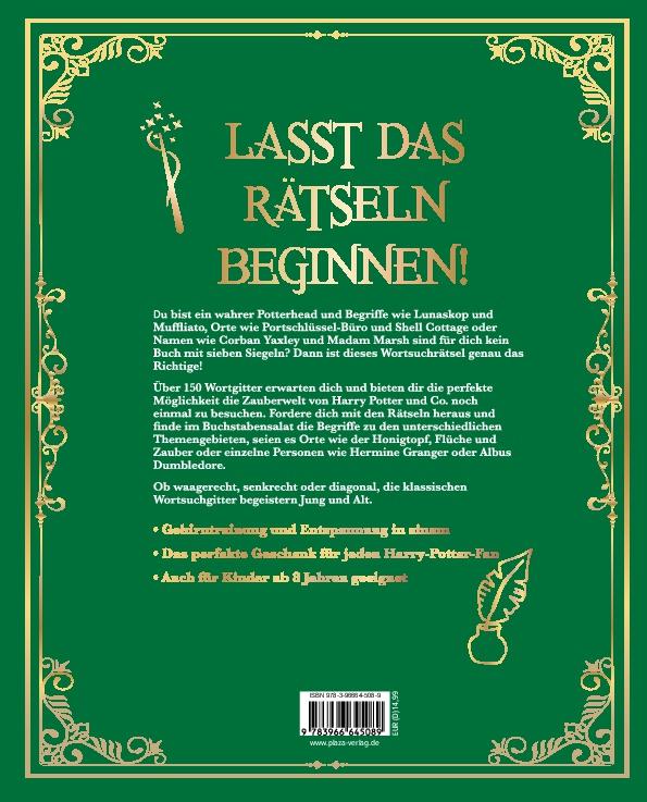 Rückseite: 9783966645089 | Magische Wortsuchrätsel für Harry Potter Fans | Taschenbuch | 160 S.