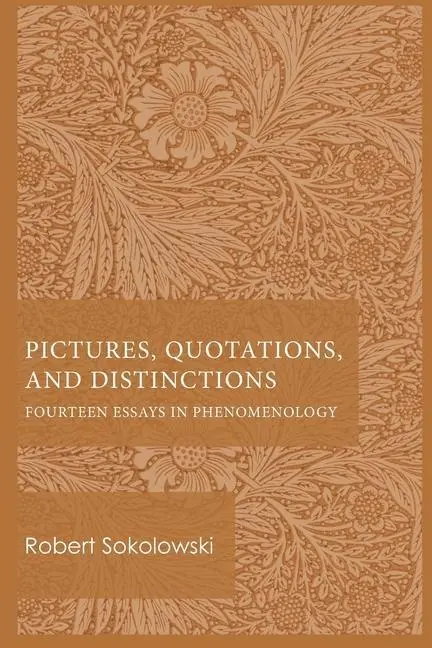 Cover: 9780813235189 | Pictures, Quotations, and Distinctions | Robert Sokolowski | Buch
