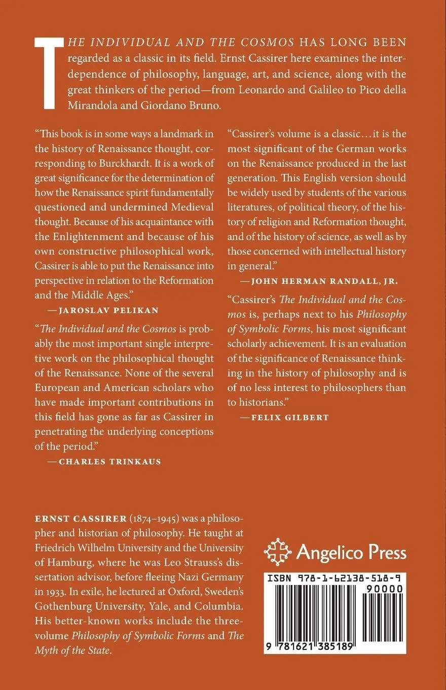 Rückseite: 9781621385189 | The Individual and the Cosmos in Renaissance Philosophy | Cassirer