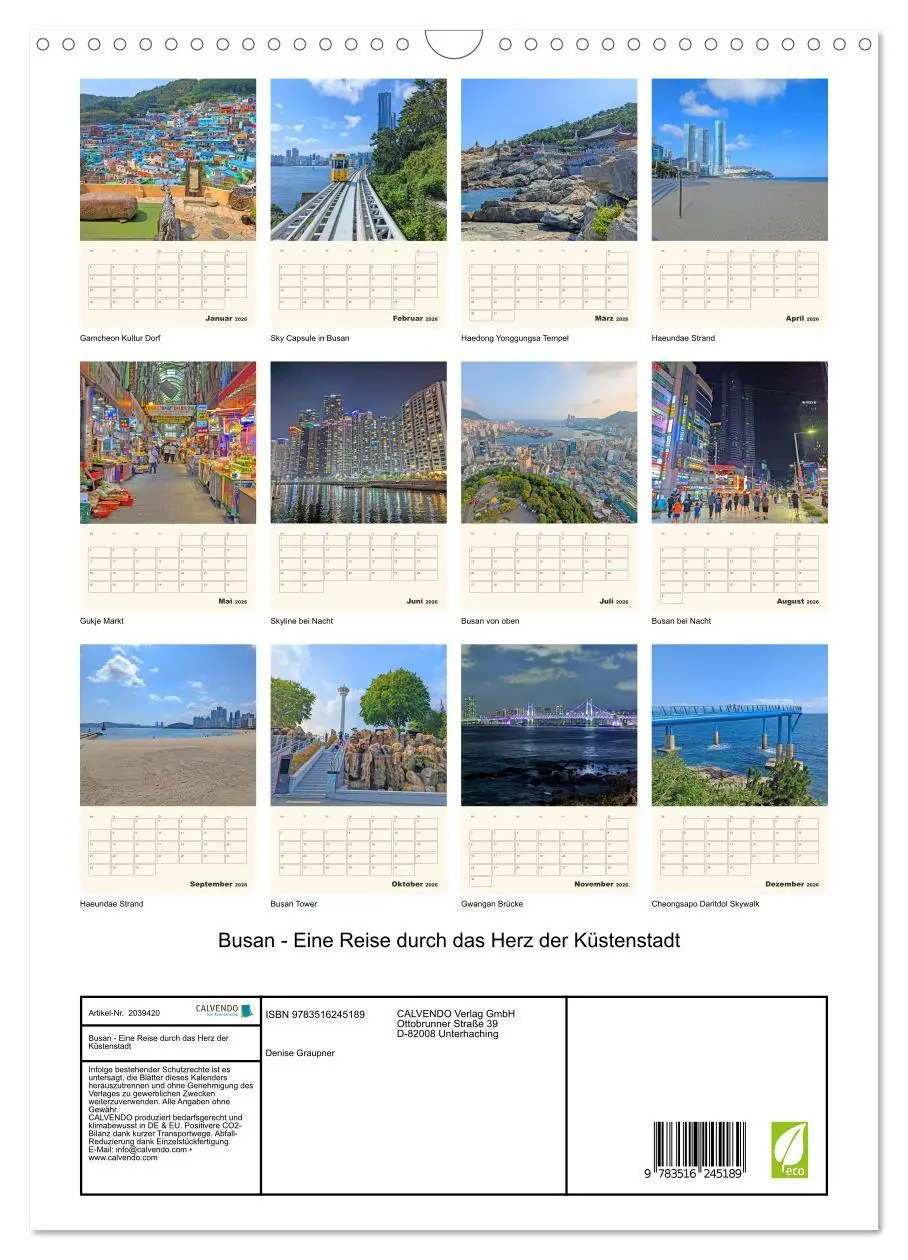 Bild: 9783516245189 | Busan - Eine Reise durch das Herz der Küstenstadt (Wandkalender...