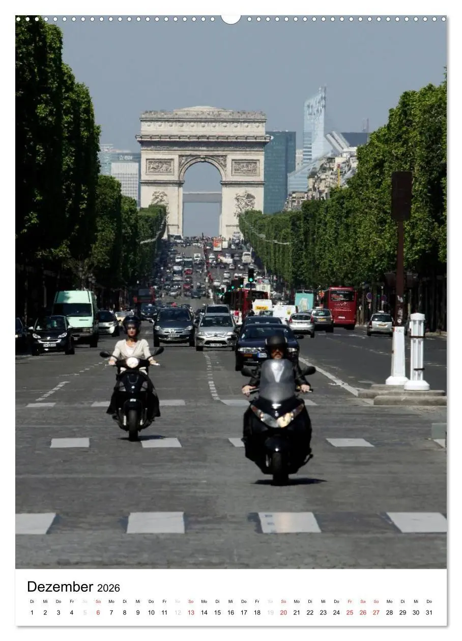 Bild: 9783516485189 | Unterwegs in Paris (hochwertiger Premium Wandkalender 2026 DIN A2...