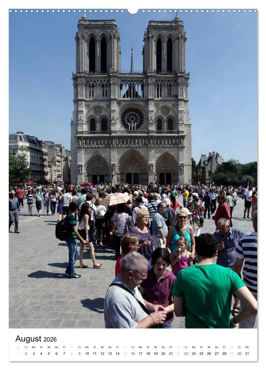 Bild: 9783516485189 | Unterwegs in Paris (hochwertiger Premium Wandkalender 2026 DIN A2...