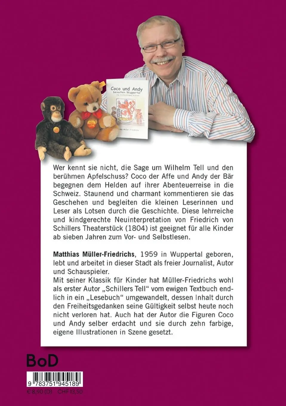 Rückseite: 9783751945189 | Coco und Andy treffen Wilhelm Tell | Matthias Müller-Friedrichs | Buch
