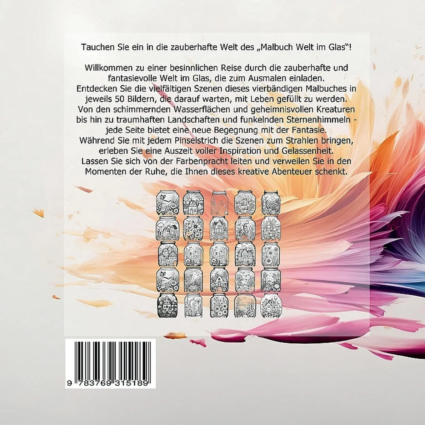 Rückseite: 9783769315189 | Malbuch Welt im Glas Band 1 | W. J. Marko | Taschenbuch | Paperback